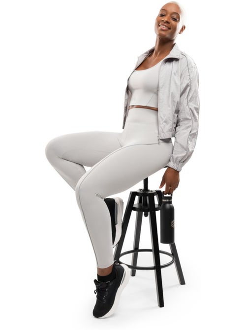 Legging running femme fitness femme lume light gray - Kiabi