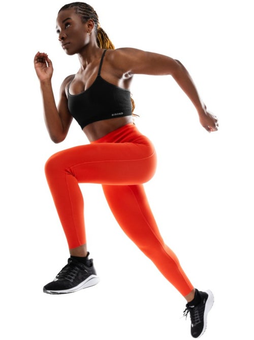 Legging sport découpe laser femme fitness femme pyro - Kiabi