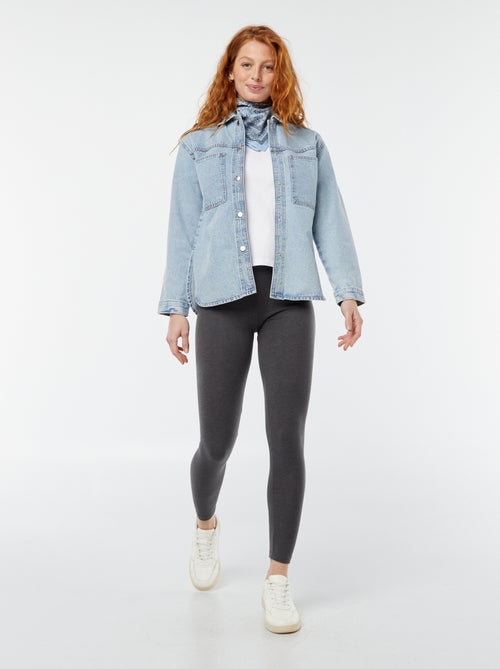 Legging sport en coton bio femme - Kiabi