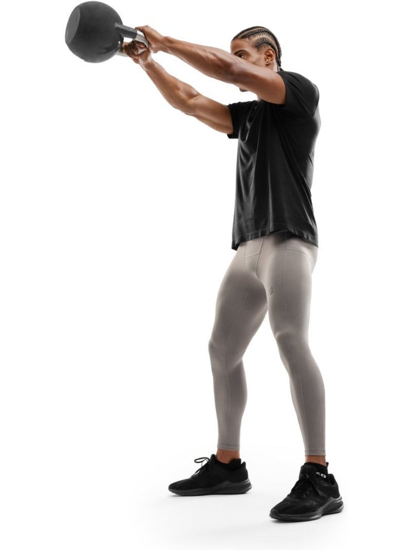 Legging sport homme fitness homme tenaz Blanc Gris - Kiabi