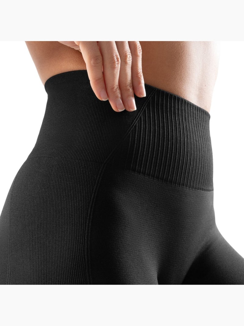 Legging sport sans couture femme fitness femme salem Noir - Kiabi