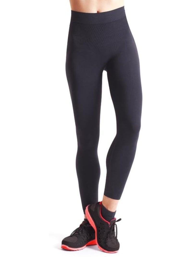 LEGGING SPORT SHAPING AFSLANKEND Zwart - Kiabi
