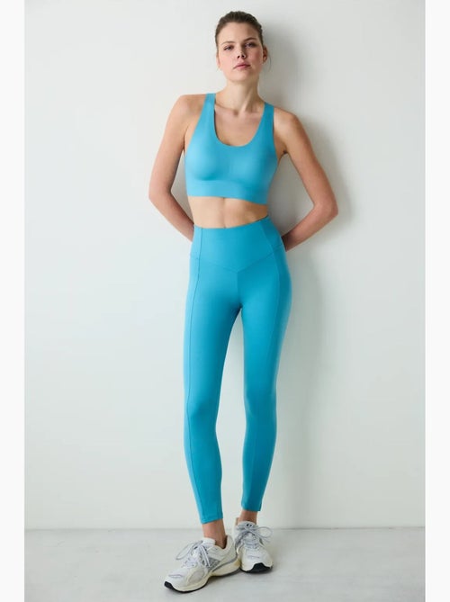 Legging tot op de enkel met hoge taille en stitch waist-naaddetail penti - Kiabi Legging tot op de enkel met hoge taille en stitch waist-naaddetail penti - Kiabi