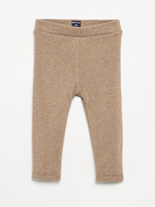 Legging uni en tricot gratté - Kiabi Legging uni en tricot gratté - Kiabi