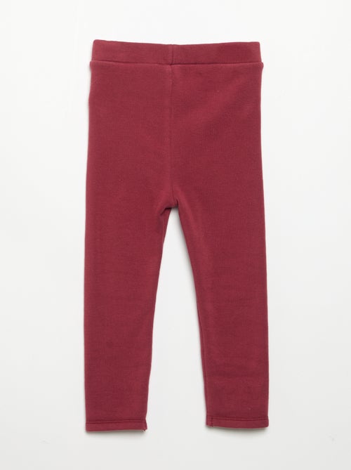 Legging uni en tricot gratté - Kiabi Legging uni en tricot gratté - Kiabi