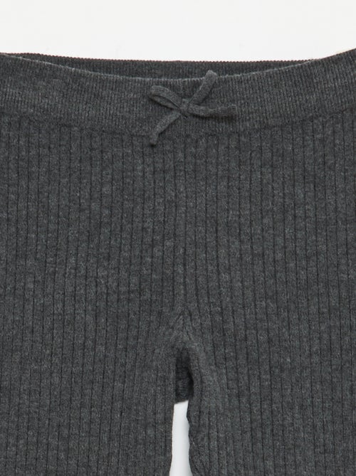 Legging van effen ribtricot - Kiabi