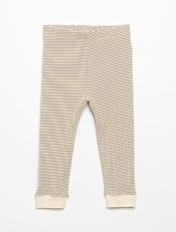 Legging van geribde jerseytricot