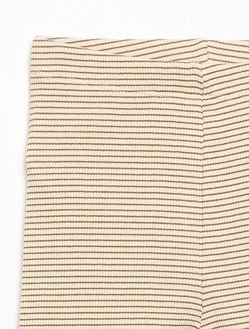 Legging van geribde jerseytricot