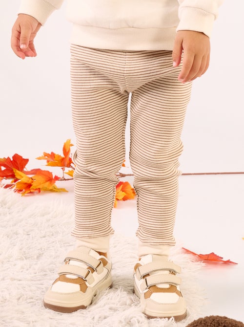 Legging van geribde jerseytricot - Kiabi Legging van geribde jerseytricot - Kiabi