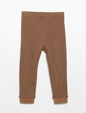 Legging van geribde jerseytricot