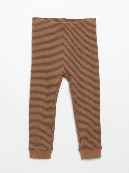 Legging van geribde jerseytricot - Kiabi Legging van geribde jerseytricot - Kiabi
