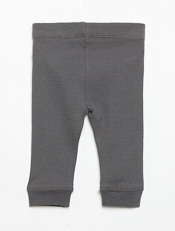 Legging van geribde jerseytricot
