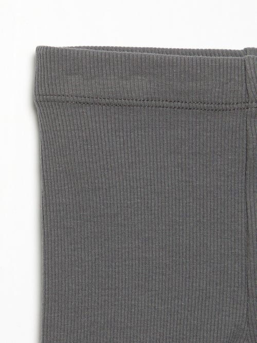 Legging van geribde jerseytricot - Kiabi
