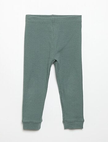 Legging van geribde jerseytricot