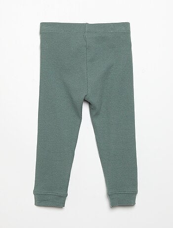 Legging van geribde jerseytricot