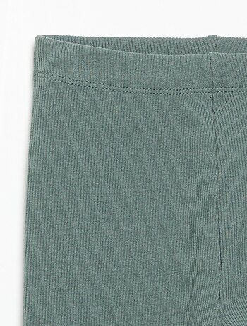 Legging van geribde jerseytricot