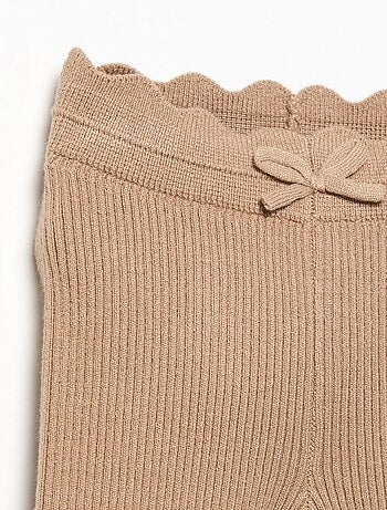 Legging van jerseytricot met strik in de taille