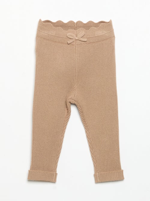 Legging van jerseytricot met strik in de taille - Kiabi Legging van jerseytricot met strik in de taille - Kiabi