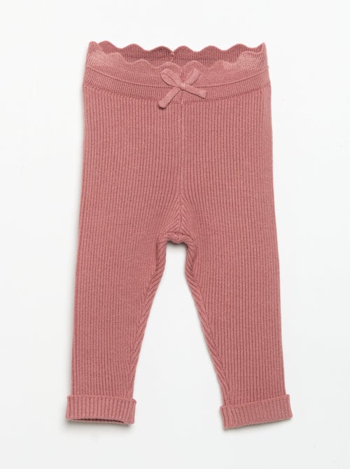 Legging van jerseytricot met strik in de taille - Kiabi Legging van jerseytricot met strik in de taille - Kiabi