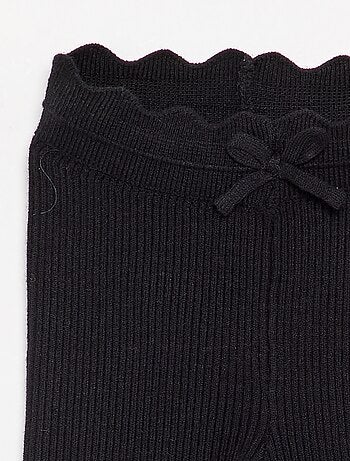 Legging van jerseytricot met strik in de taille