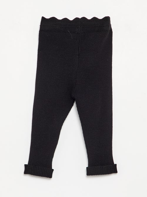 Legging van jerseytricot met strik in de taille - Kiabi
