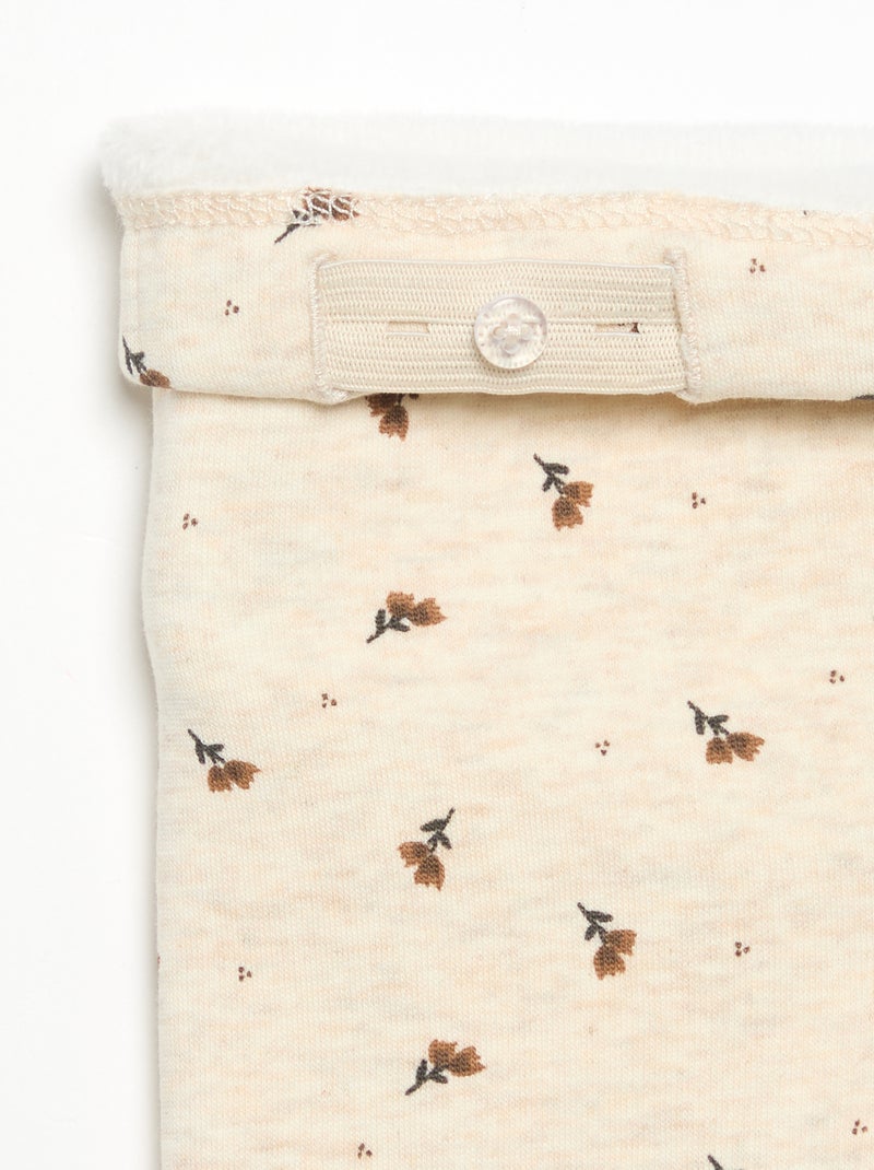 Legging van molton Biege - Kiabi
