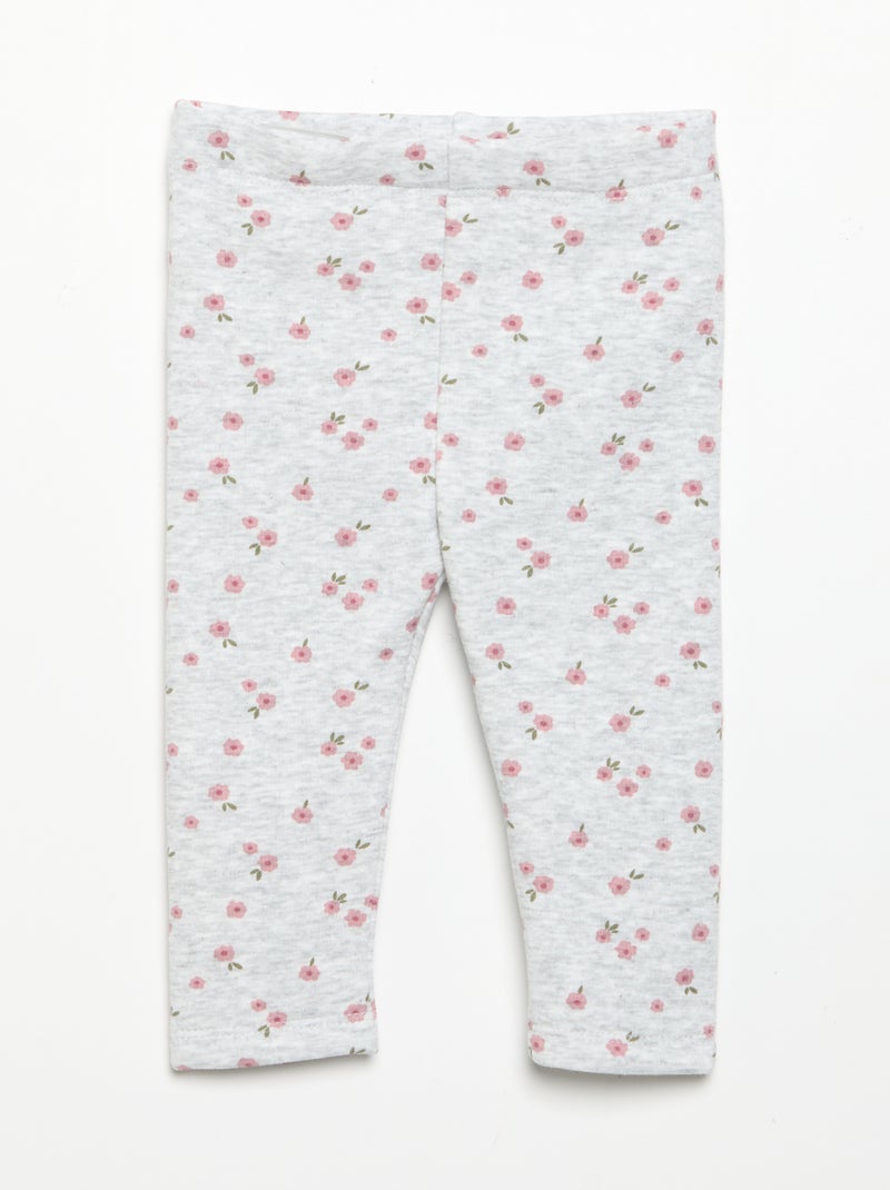 Legging van molton Grijs - Kiabi