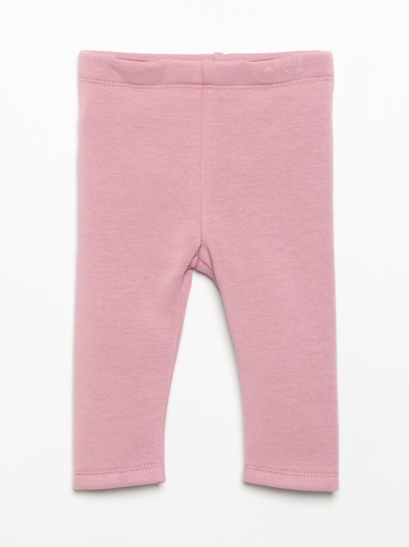 Legging van molton Rose - Kiabi