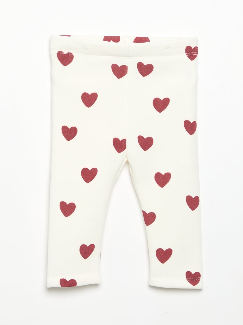 Legging van molton Wit - Kiabi