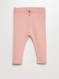 Legging van ribstof met knoopjes ROSE - Kiabi