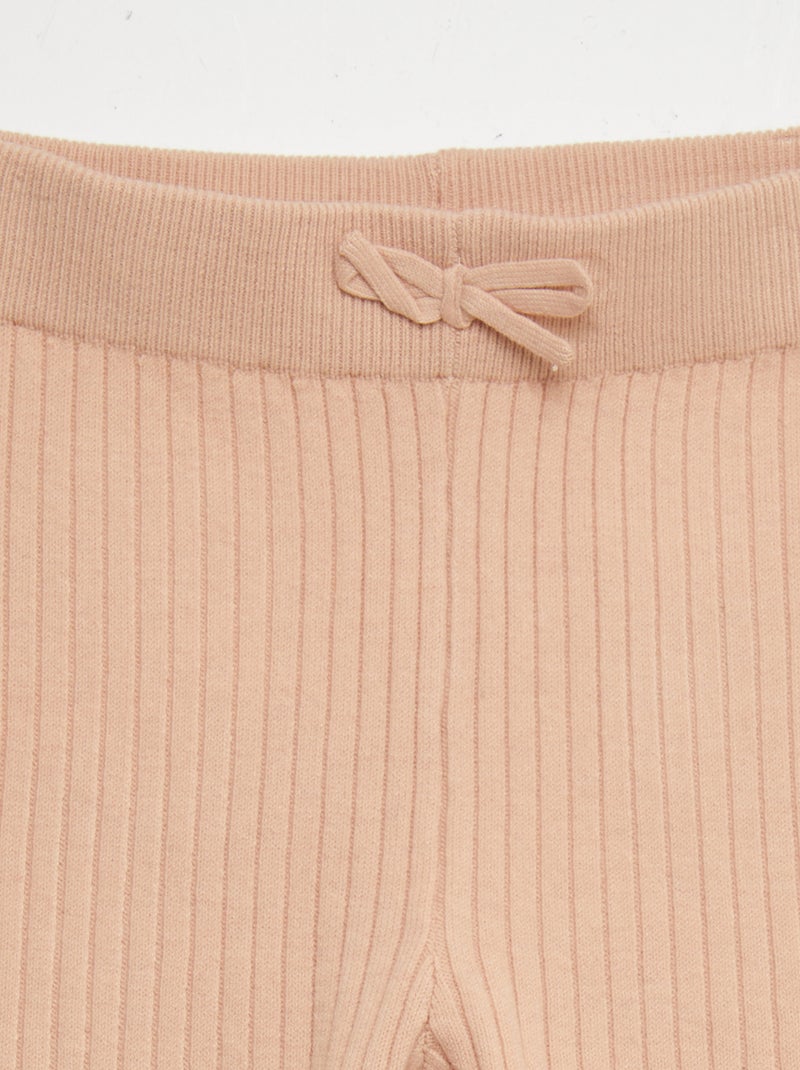 Legging van ribstof ROSE - Kiabi