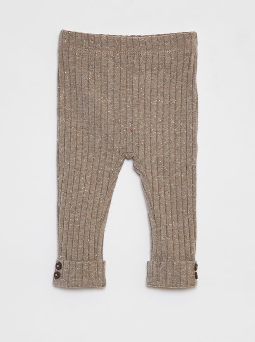 Legging van ribtricot - Kiabi