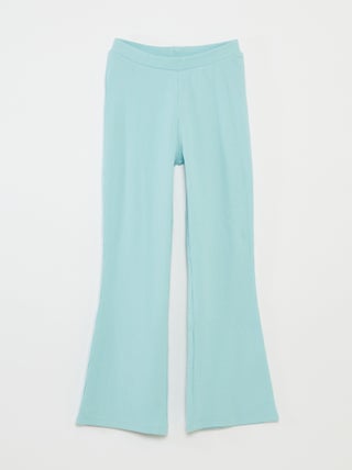 Legging van ribtricot