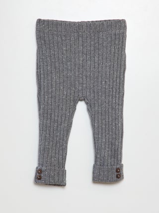 Legging van ribtricot