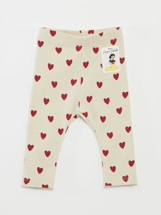 Legging van ribtricot met print
