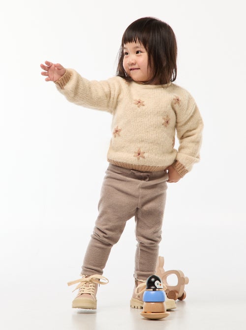 Legging van zachte tricot - Kiabi