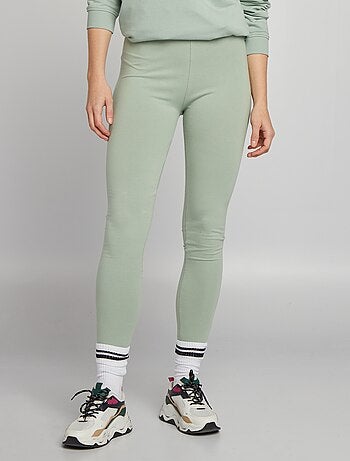 Legging simili cuir online vert