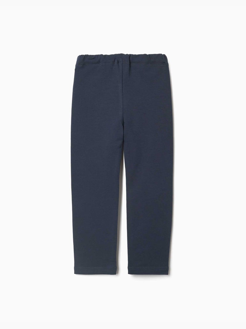 Leggings à coupe skinny en coton peigné Bleu foncé - Kiabi