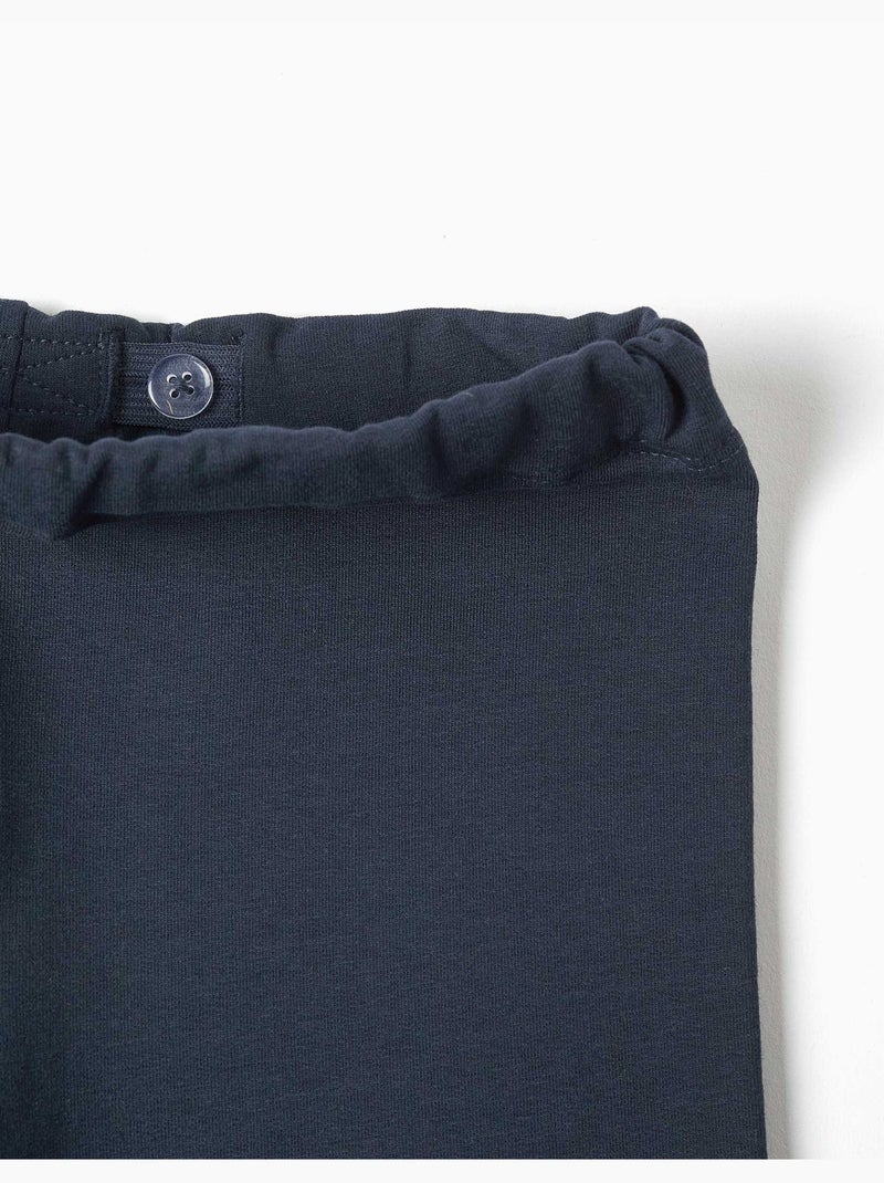Leggings à coupe skinny en coton peigné Bleu foncé - Kiabi