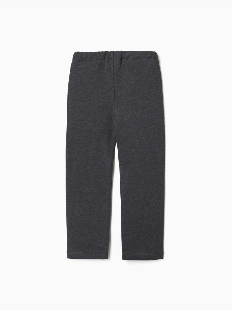 Leggings à coupe skinny en coton peigné Gris foncé - Kiabi