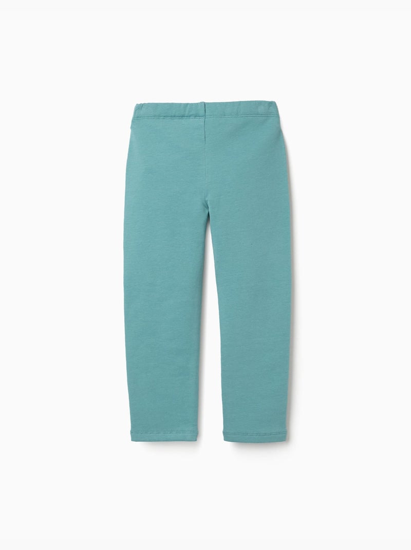 Leggings à coupe skinny en coton peigné Vert clair - Kiabi