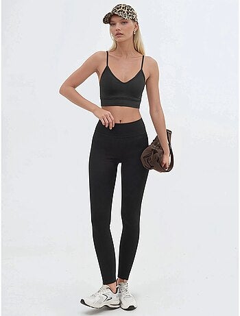 Leggings skinny taille haute à enfiler busem
