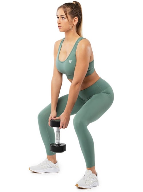 Leggings sport taille mi-haute fitness femme complex - Kiabi