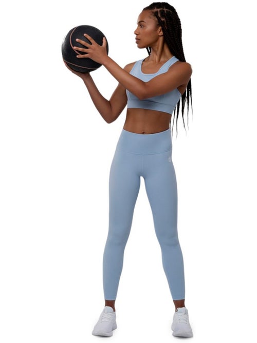 Leggings sport taille mi-haute fitness femme shine - Kiabi