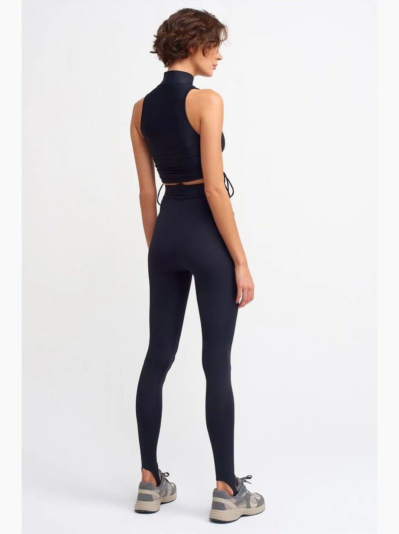 Leggings taille haute à jambe fuselée dilvin Bleu marine - Kiabi
