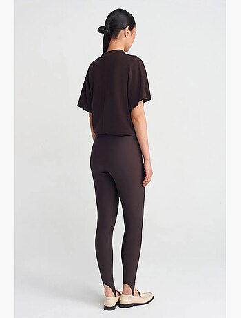 Leggings taille haute à jambe fuselée dilvin