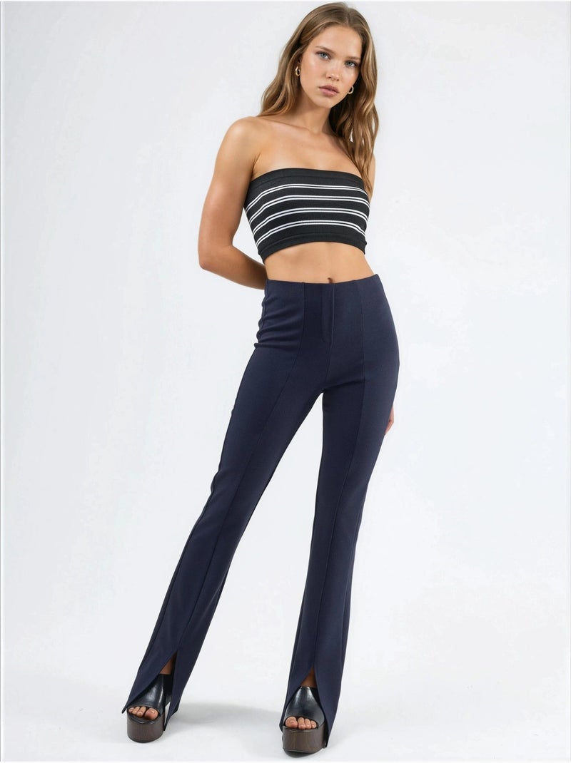 Leggings taille haute et coupe slim busem Bleu marine - Kiabi