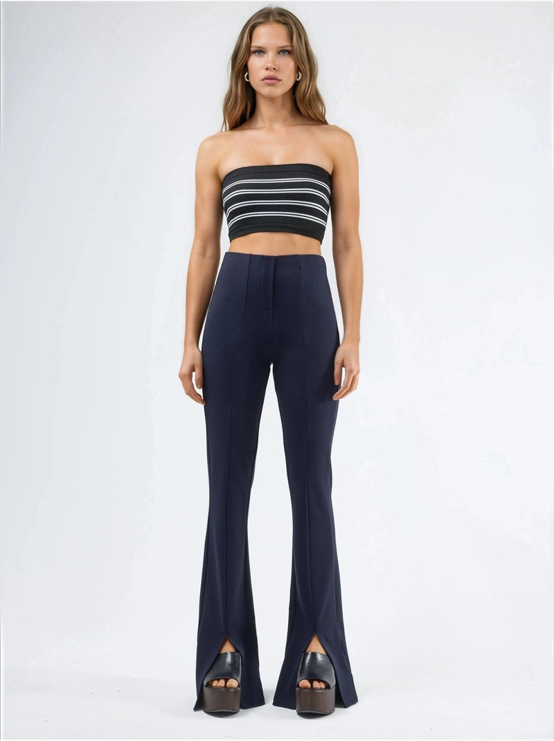 Leggings taille haute et coupe slim busem Bleu marine - Kiabi