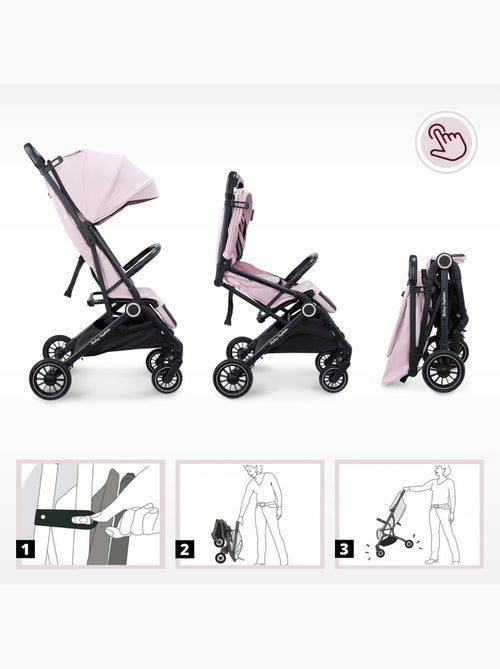 Lena pink pro compacte kinderwagen voor kinderen van 6 tot 48 maanden - Kiabi
