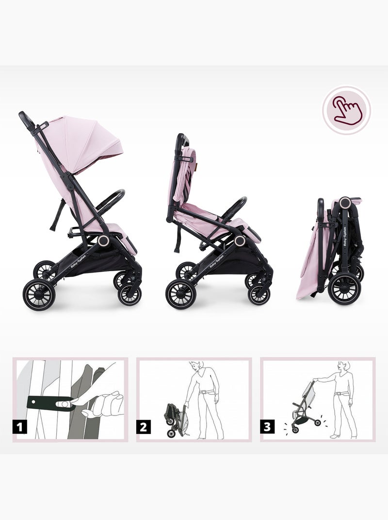 Lena pink pro compacte kinderwagen voor kinderen van 6 tot 48 maanden Roze - Kiabi